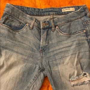 Distressed straight leg tomboy jeans from BLANKNYC